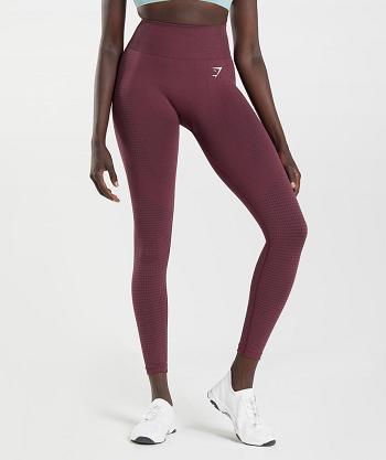 Gymshark Vital Seamless 2.0 Ženske Tajice Bordo | HR 4078PJJ